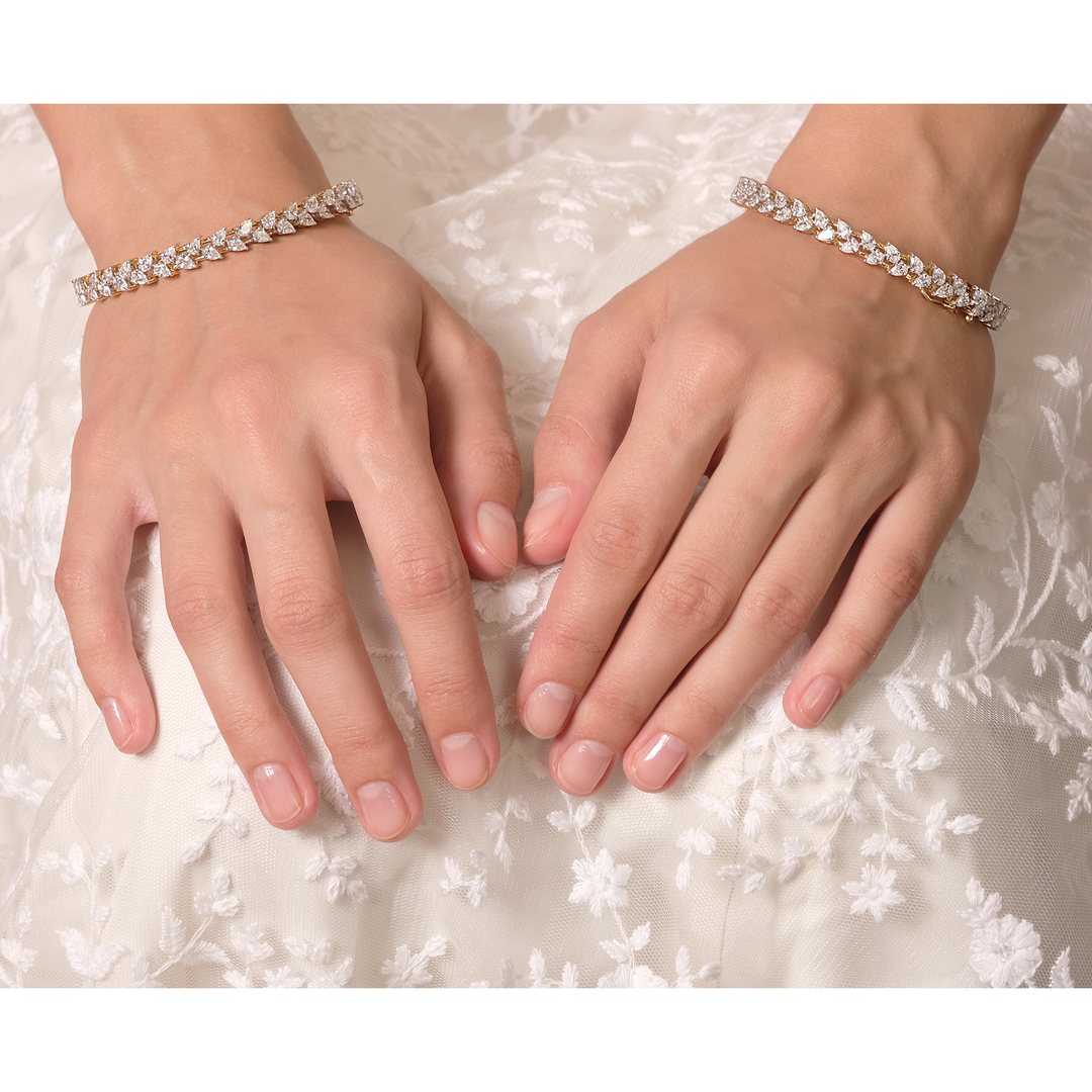 Pear-Cut Bangles