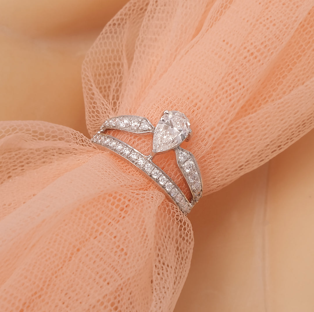 Pear-Cut Ring