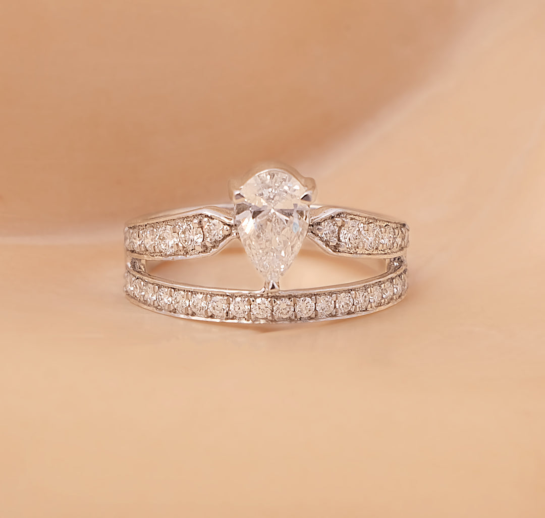 Pear-Cut Ring