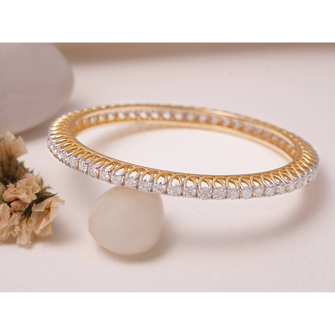 Luxurious Lab-Grown Diamond Bangle