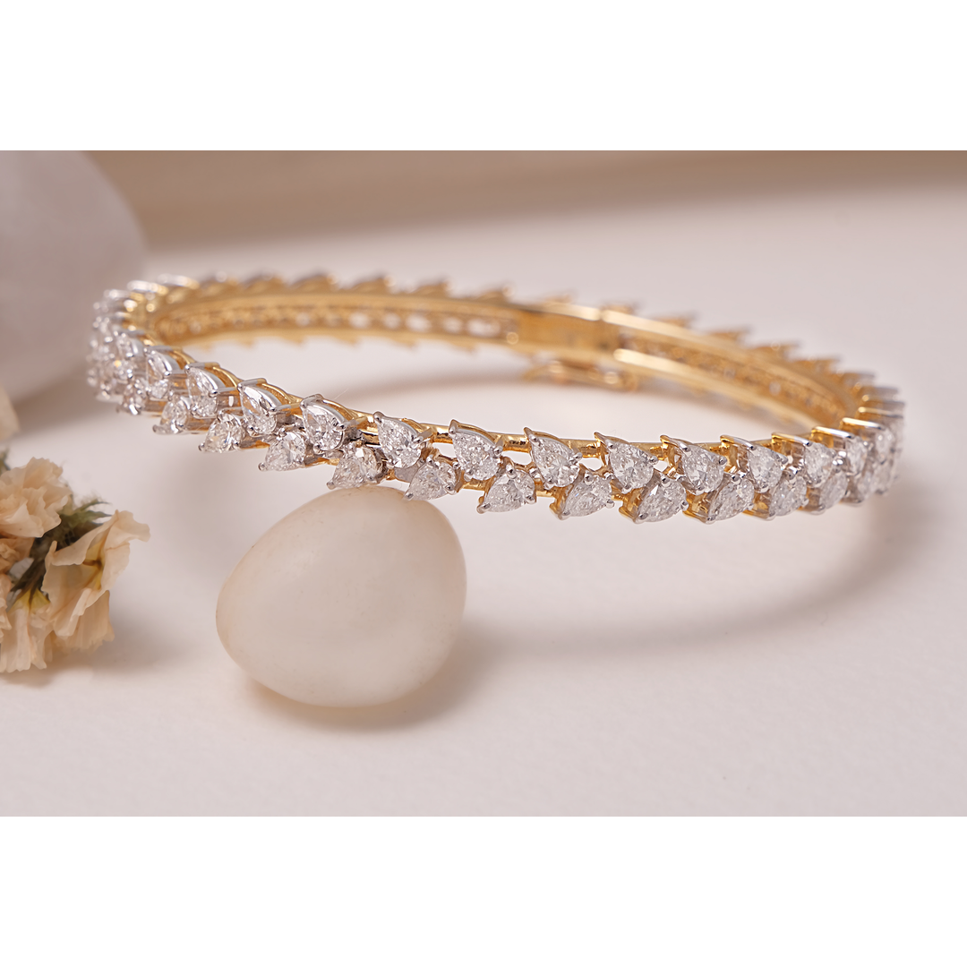 Pear-Cut Bangles