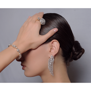 Cascading Diamond Drop Earrings