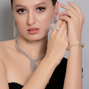 Flower and Emerald-Cut Ring