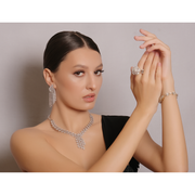 Cascading Diamond Drop Earrings