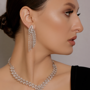 Cascading Diamond Drop Earrings