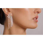 Cascading Diamond Drop Earrings