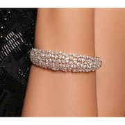 Luxurious Lab-Grown Diamond Cluster Bracelet