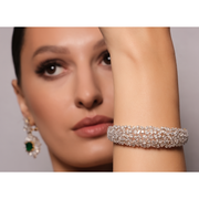 Luxurious Lab-Grown Diamond Cluster Bracelet