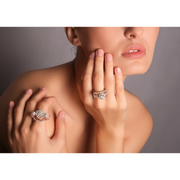 Stunning Lab-Grown Diamond Cluster Ring