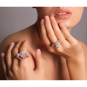 Stunning Lab-Grown Diamond Cluster Ring