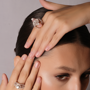 Stunning Lab-Grown Diamond Cluster Ring