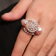 Stunning Lab-Grown Diamond Cluster Ring