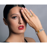 Exquisite Lab-Grown Yellow Colour Stone Bracelet