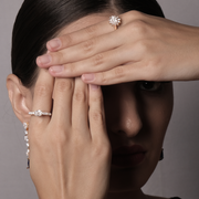 Diamond Sunburst Ring