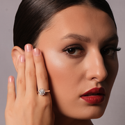 Diamond Sunburst Ring