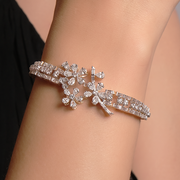 Charming Lab-Grown Diamond Floral Bracelet