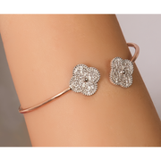 Charming Lab-Grown Diamond Floral Bracelet