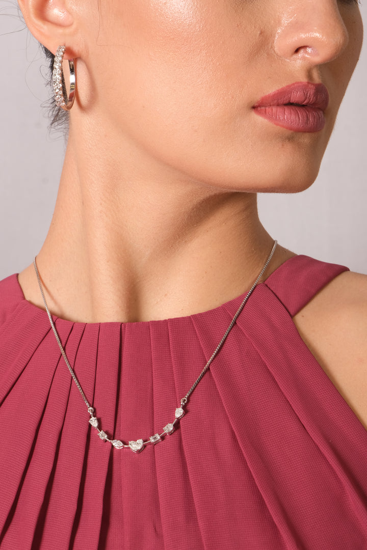 Classic Round-Cut Diamond Hoop Earrings