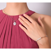 Elegant Two-Tone Lab-Grown Diamond Bracelet