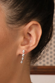 Diamond Pear-Cut Dangle Earrings