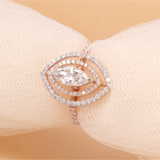 Marquise Halo Ring