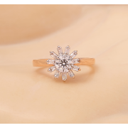 Diamond Sunburst Ring