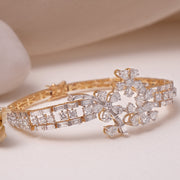 Charming Lab-Grown Diamond Floral Bracelet