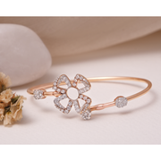 Charming Lab-Grown Diamond Flower Bracelet