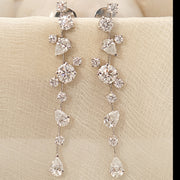 Multi-Shape Diamond Drop Earrings