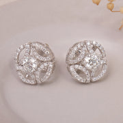 Diamond Filigree Stud Earrings