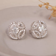 Diamond Filigree Stud Earrings