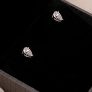 Pear-Cut Diamond Stud Earrings
