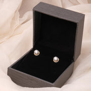 Halo Diamond Stud Earrings