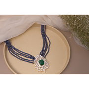 Heavy Emerald Colourstone  Neck Piece