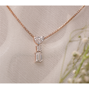 Heart and Emerald Pendant