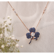 Colored Gemstone Floral Pendant