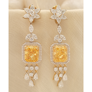 Stunning 3 ct each lab-grown diamond stud earrings